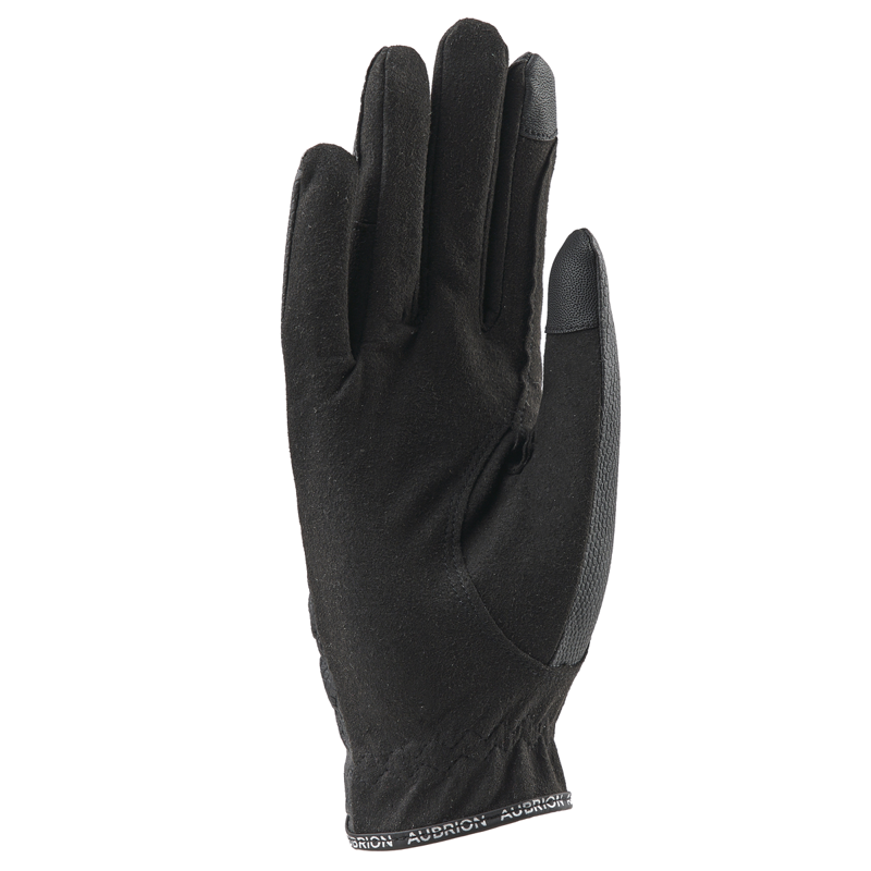 Aubrion Aachen Children's FlexFit Riding Gloves - Black-1