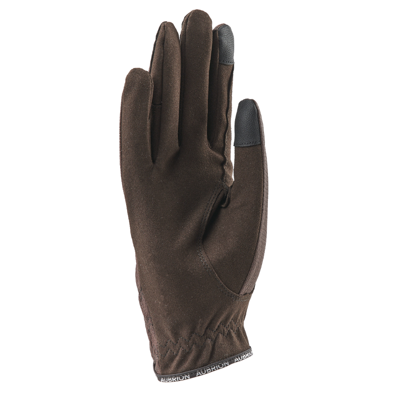 Aubrion Aachen Children's FlexFit Riding Gloves - Brown-1