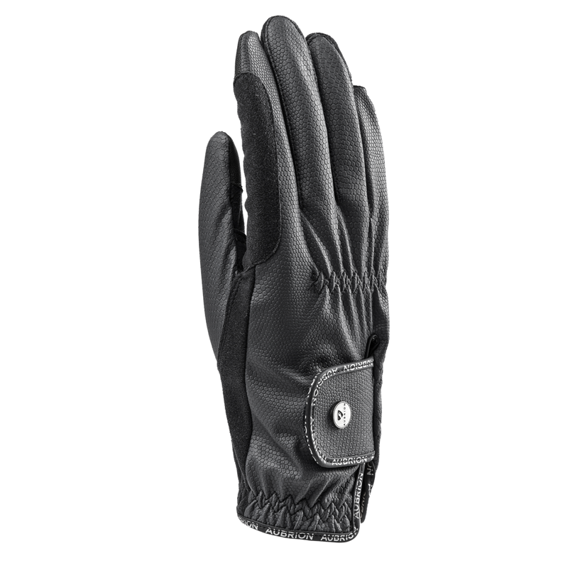 Aubrion Stadium Children's FlexFit Riding Gloves - Black