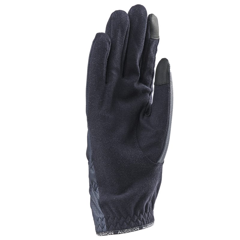 Aubrion Stadium Children's FlexFit Riding Gloves - Navy-1