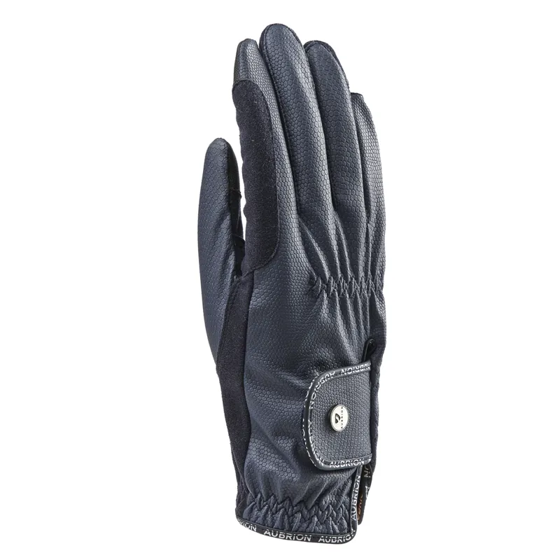 Aubrion Stadium Children's FlexFit Riding Gloves - Navy