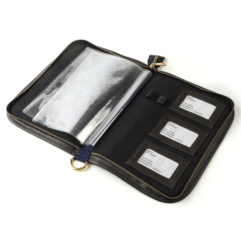 Aubrion Horse Passport Folder - Navy-1