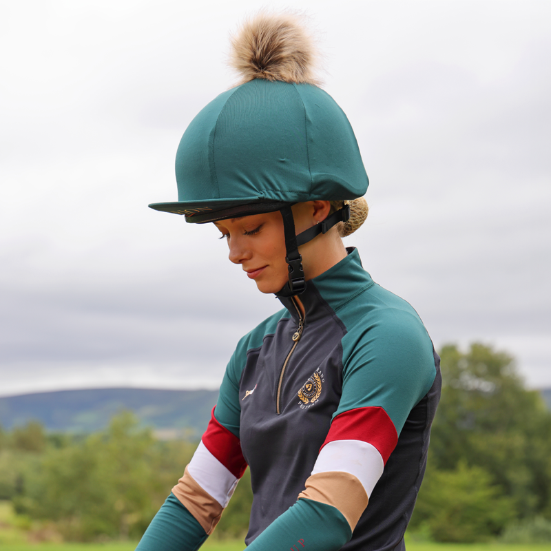 Aubrion Team Hat Silk - Green-2