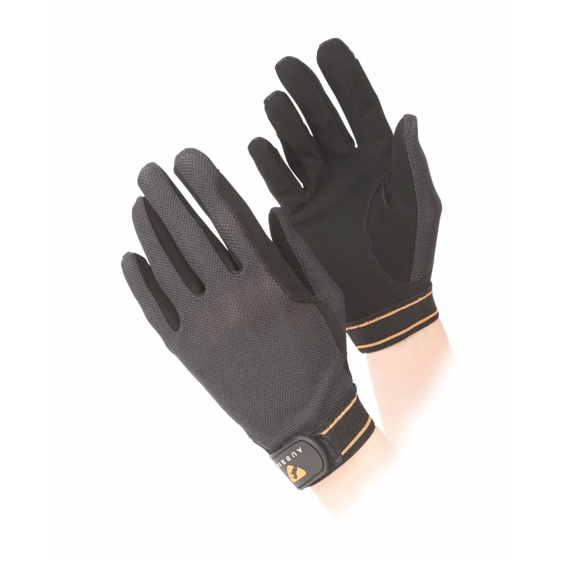 Aubrion Children's Stratos SportFit Riding Gloves - Black