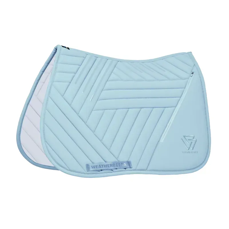 WeatherBeeta Softshell Pro Grip Euro Jump Saddlepad - Mist Blue	