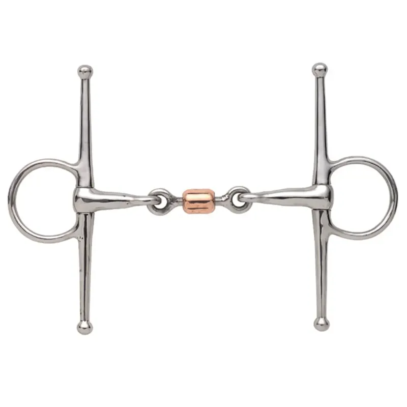 Shires Full Cheek Snaffle With Copper Peanut 