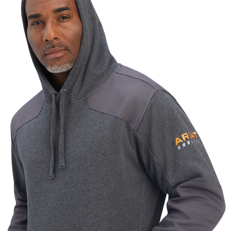 Ariat Men's Rebar Workman DuraCanvas Hoodie - Charcoal Heather-2