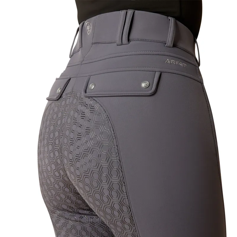 Ariat Women's Tri Factor Frost Insulated Full Seat Breech - Ebony-2