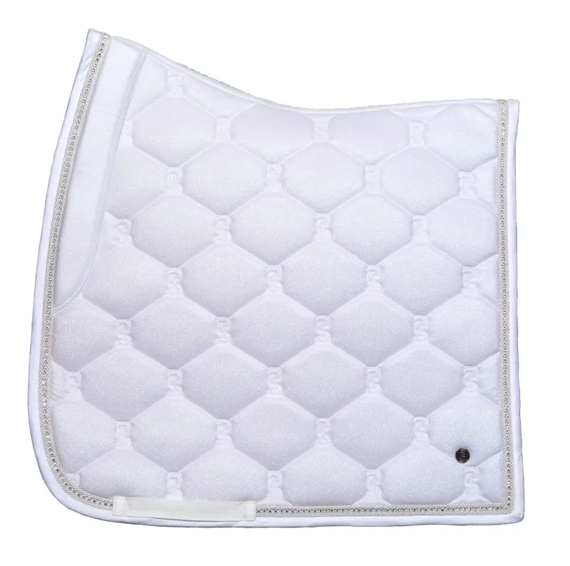 PS Of Sweden Stardust Dressage Saddlepad - Sparkly White - Full