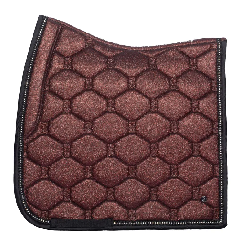 PS Of Sweden Stardust Dressage Saddlepad - Sparkly Merlot - Full