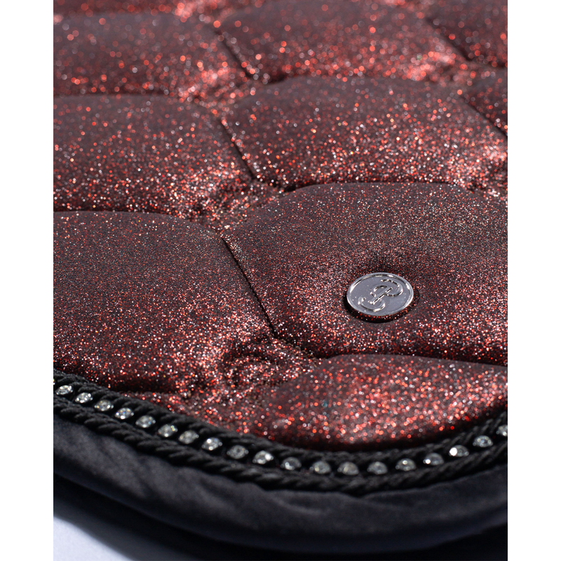 PS Of Sweden Stardust Jump Saddlepad - Sparkly Merlot - Full-3