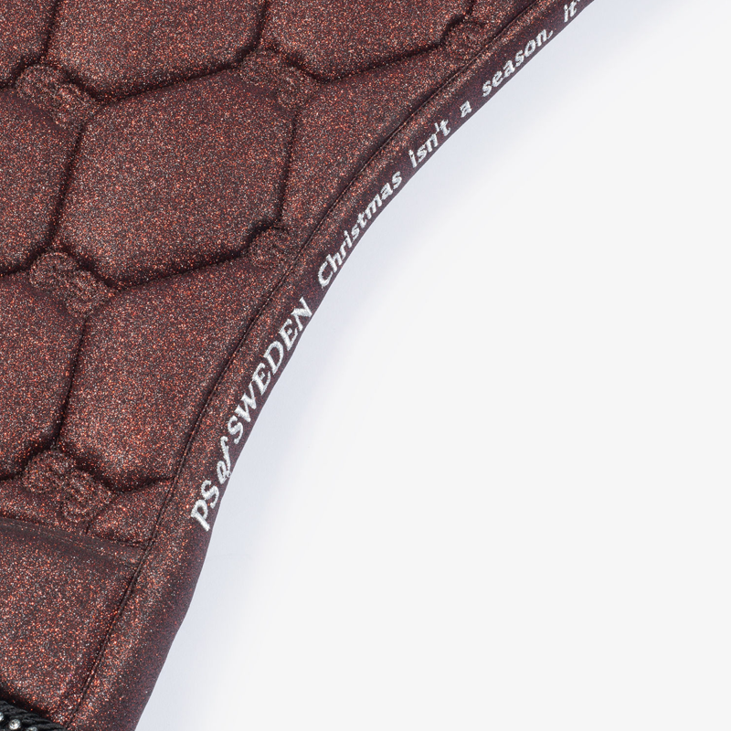 PS Of Sweden Stardust Dressage Saddlepad - Sparkly Merlot - Full-2
