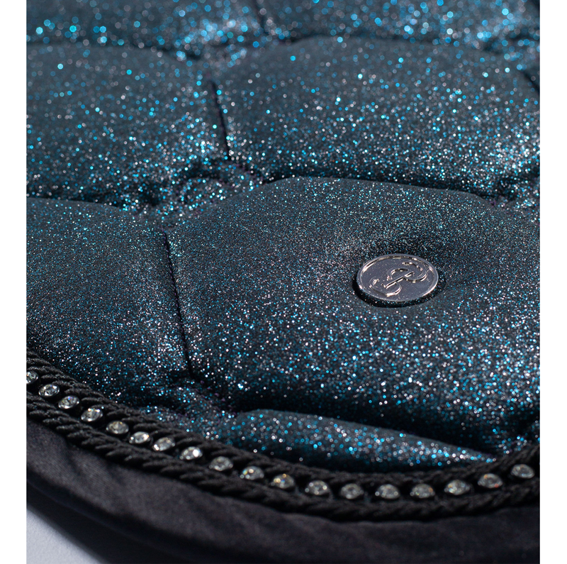 PS Of Sweden Stardust Jump Saddlepad - Sparkly Teal - Full-3