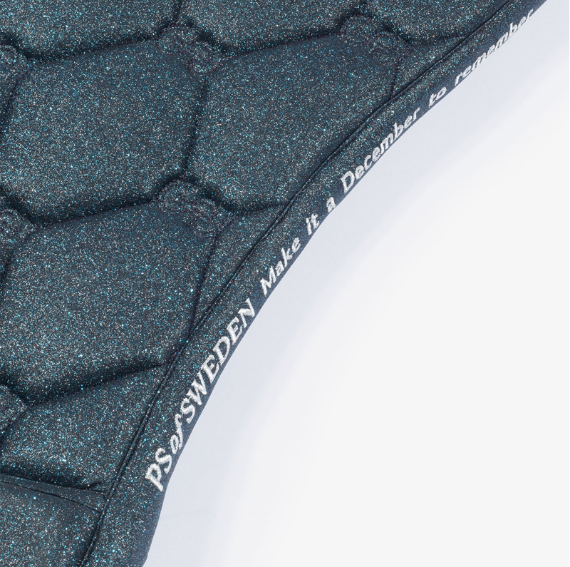 PS Of Sweden Stardust Dressage Saddlepad - Sparkly Teal - Full-2