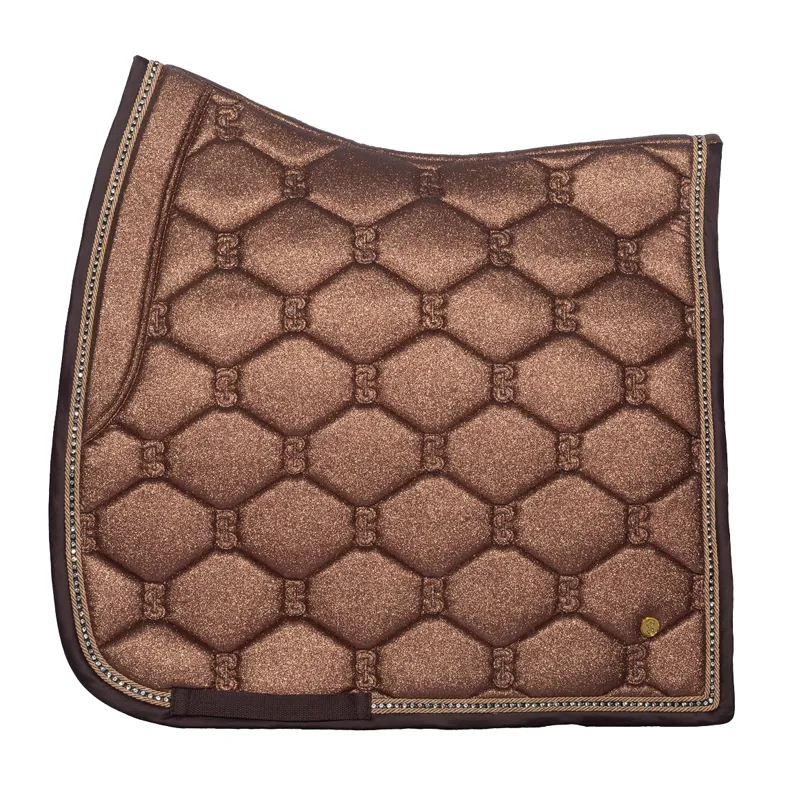 PS Of Sweden Stardust Dressage Saddlepad - Sparkly Copper - Full