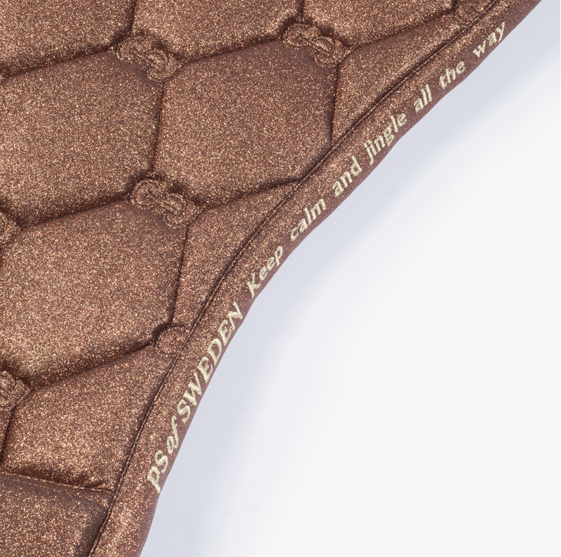 PS Of Sweden Stardust Dressage Saddlepad - Sparkly Copper - Full-2