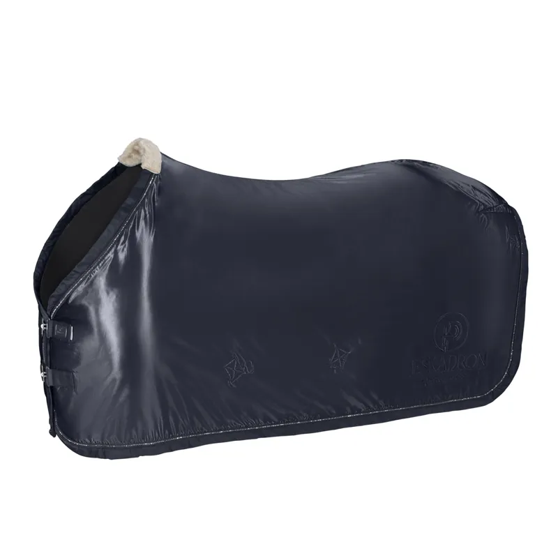 Eskadron Satin Fleece Show Rug Platinum AW22 - Navy