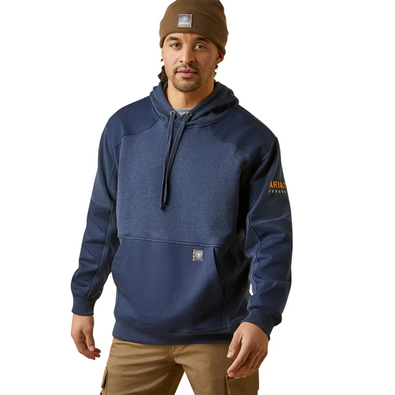 Ariat Men's Rebar Workman DuraCanvas Hoodie - Navy Heather