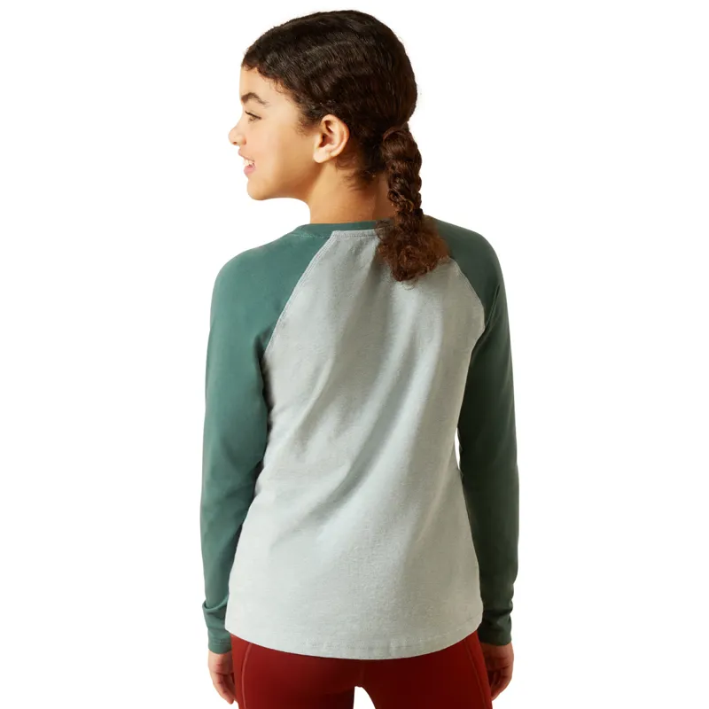 Ariat Youth Let's Ride T-Shirt - Arctic/Silver Pine-1