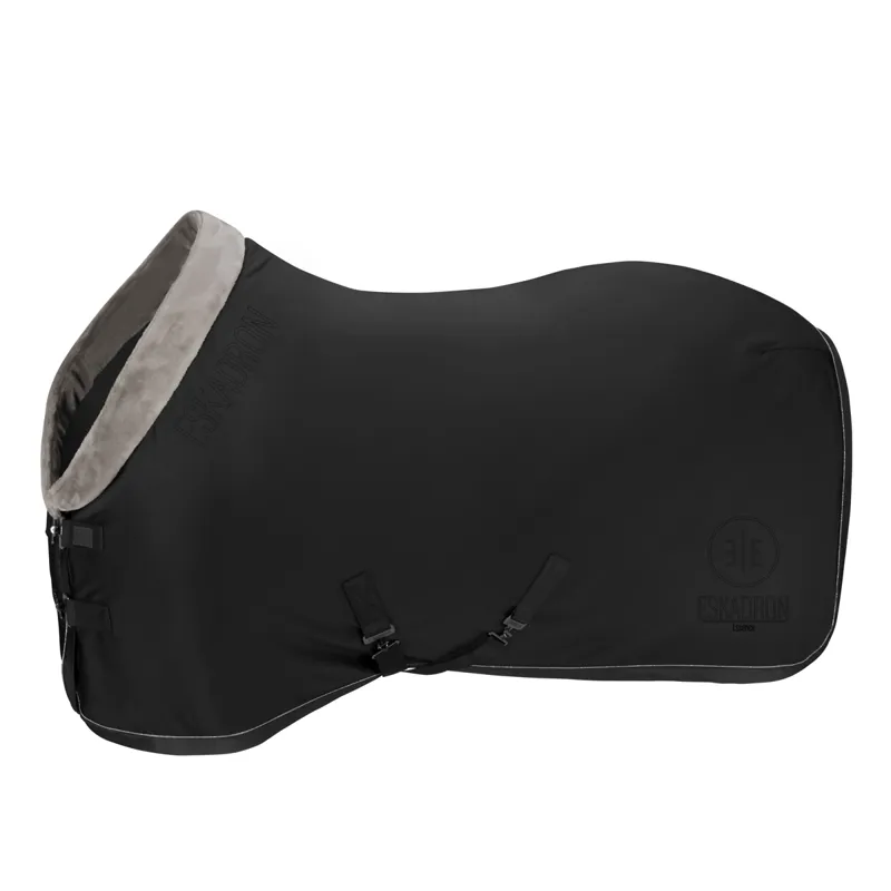 Eskadron Jersey Faux Fur Sweat Rug Essence AW22 - Black