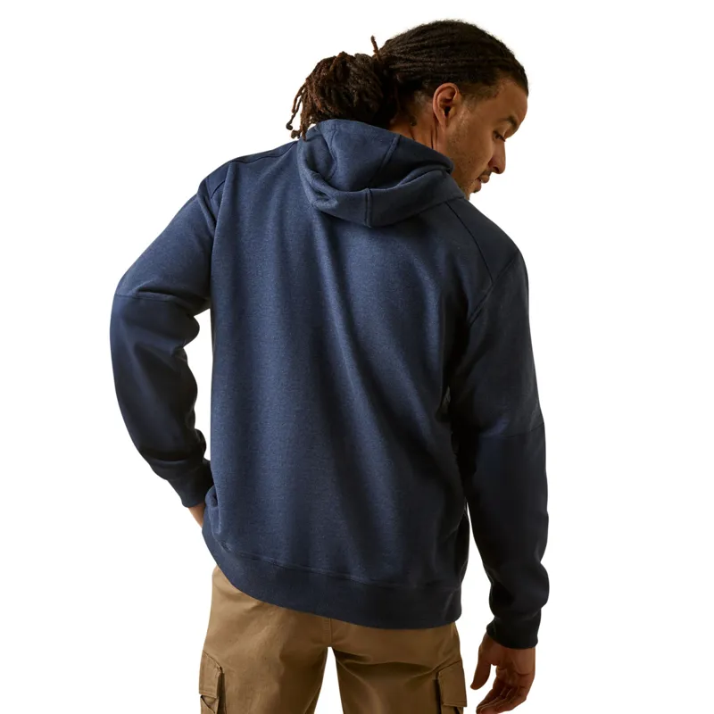Ariat Men's Rebar Workman DuraCanvas Hoodie - Navy Heather-1