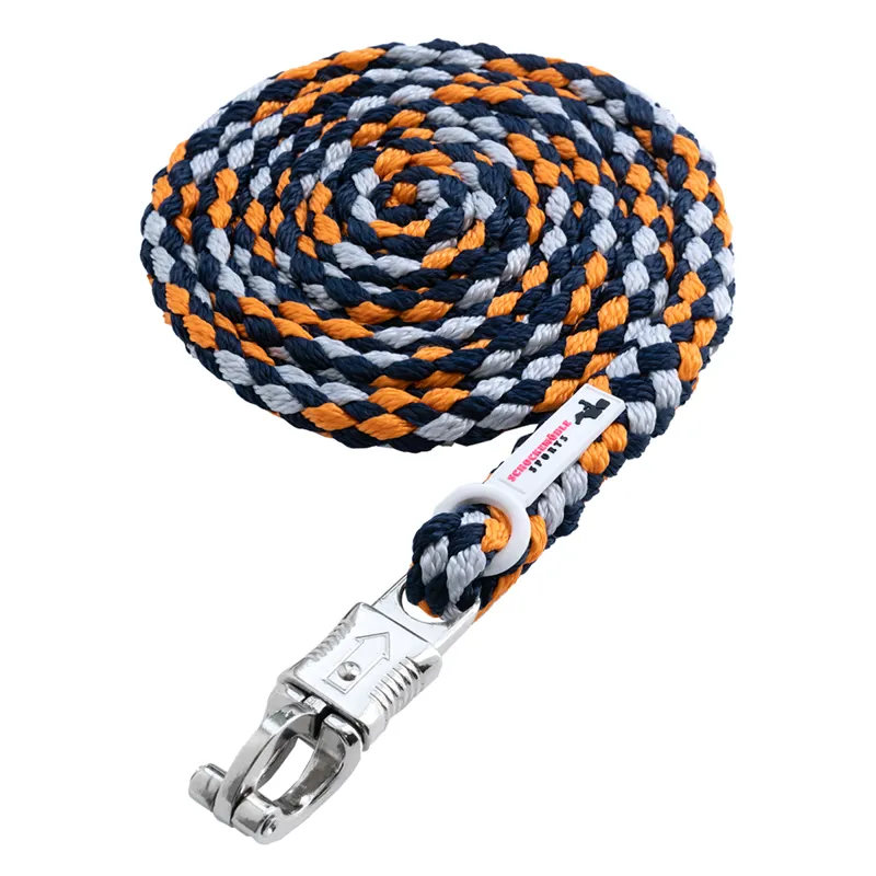Schockemohle Panic Style Leadrope - Night/Mandarin/Platin