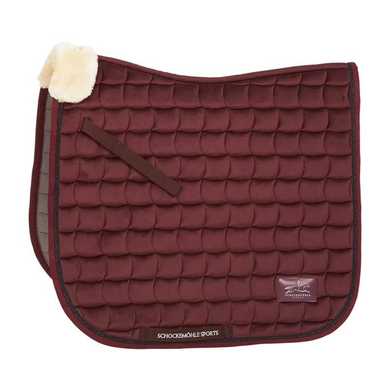 Schockemohle New Magic Pad Dressage Style Saddle Pad - Wine