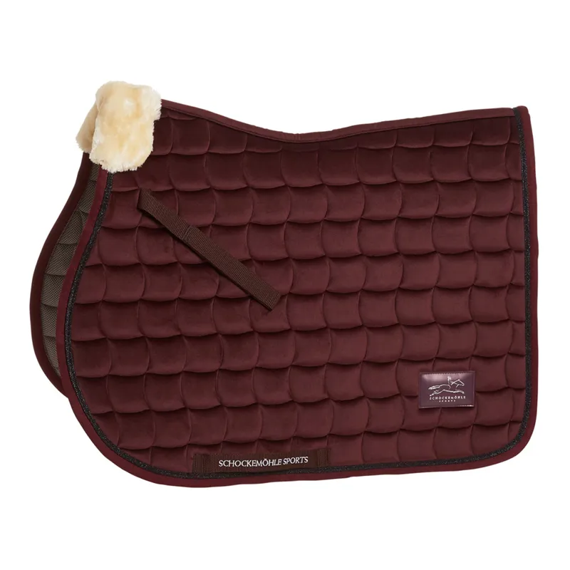 Schockemohle New Magic Pad S Style GP/Jump Saddle Pad - Wine