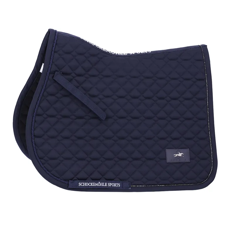 Schockemohle Crystal Brilliance Jump Saddle Pad - Night - Full