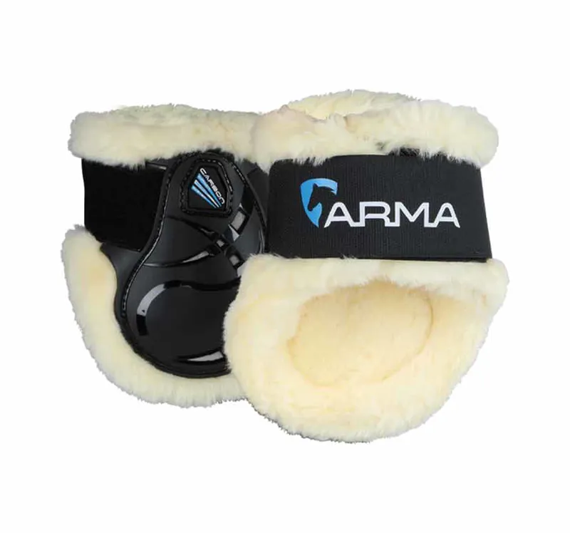 Shires ARMA Carbon SupaFleece Fetlock Boots - Black