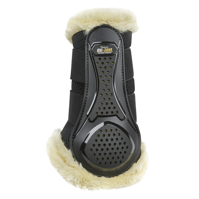 Shires ARMA OXI-ZONE Supafleece Brushing Boots - Black-2