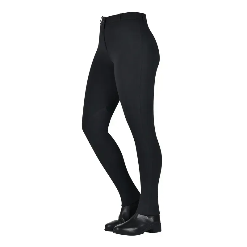 Saxon Kids Warm Up Zip Front Jodhpurs - Black