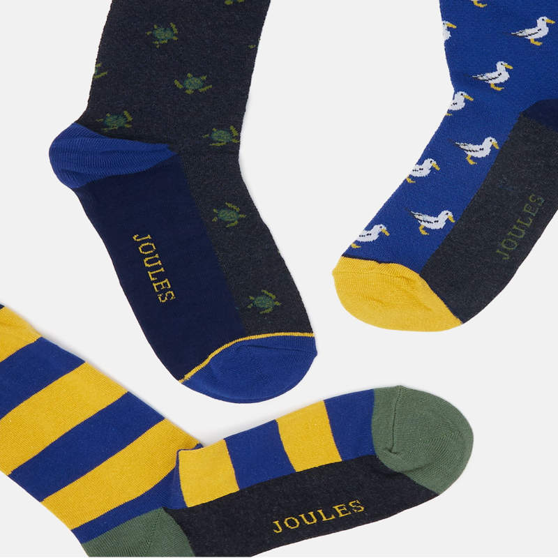 Joules Striking Socks3Pk Cotton Socks - Coastal Critters-1