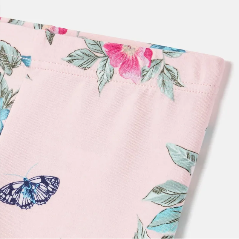 Joules Deedee Printed Leggings - Pink Floral-1