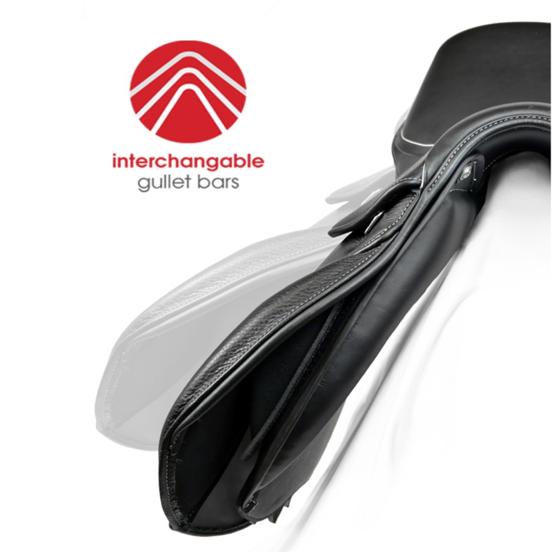 John Whitaker Hebden Working Hunter Saddle - Black-1