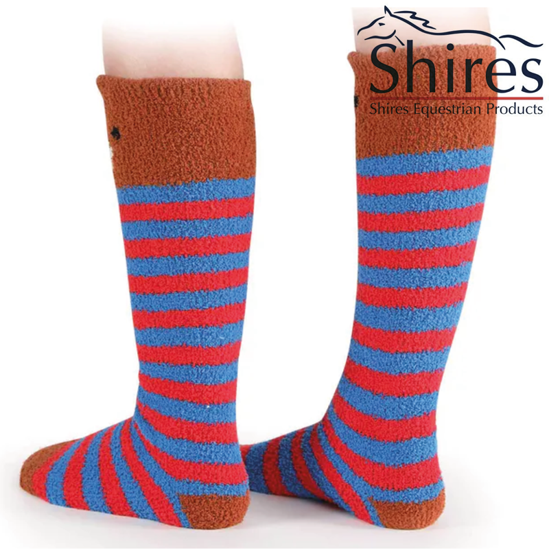 Shires Adult Fluffy Socks - Bear-1