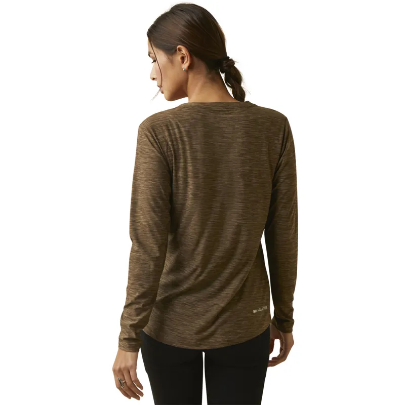 Ariat Women's Laguna Long Sleeve Top - Canteen-1