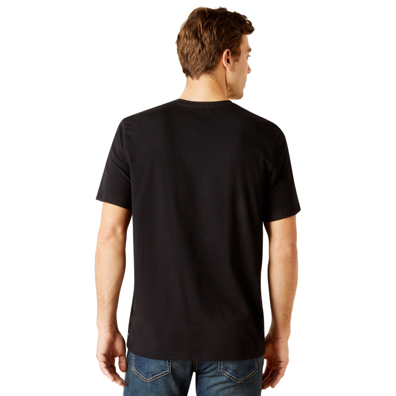 Ariat Men's Vertical Logo T-Shirt - Black-1