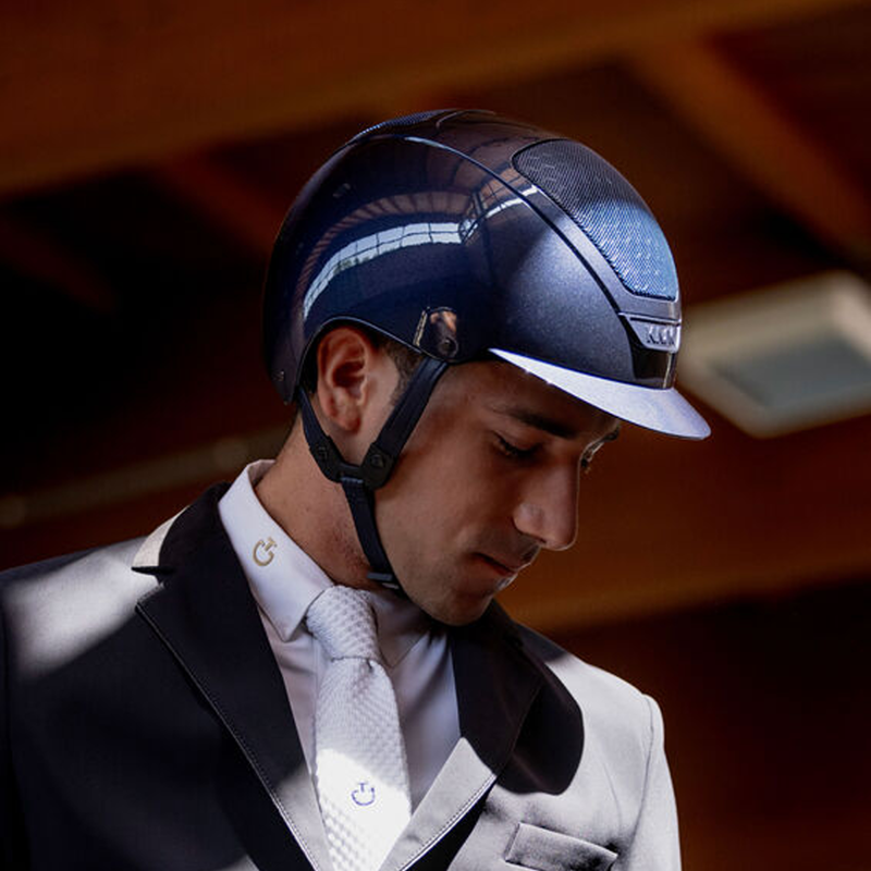 Kask Dogma Pure Shine Riding Hat - Navy-1