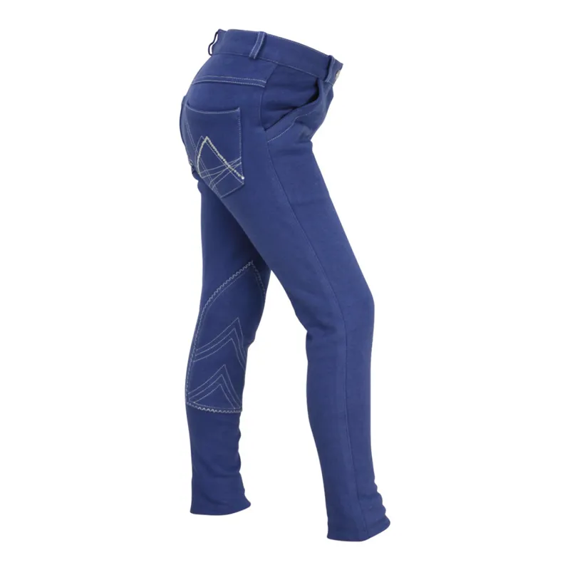 DNU - HyPerformance Bordeaux Children's Jodhpurs - Twilight Blue/Silver - 24