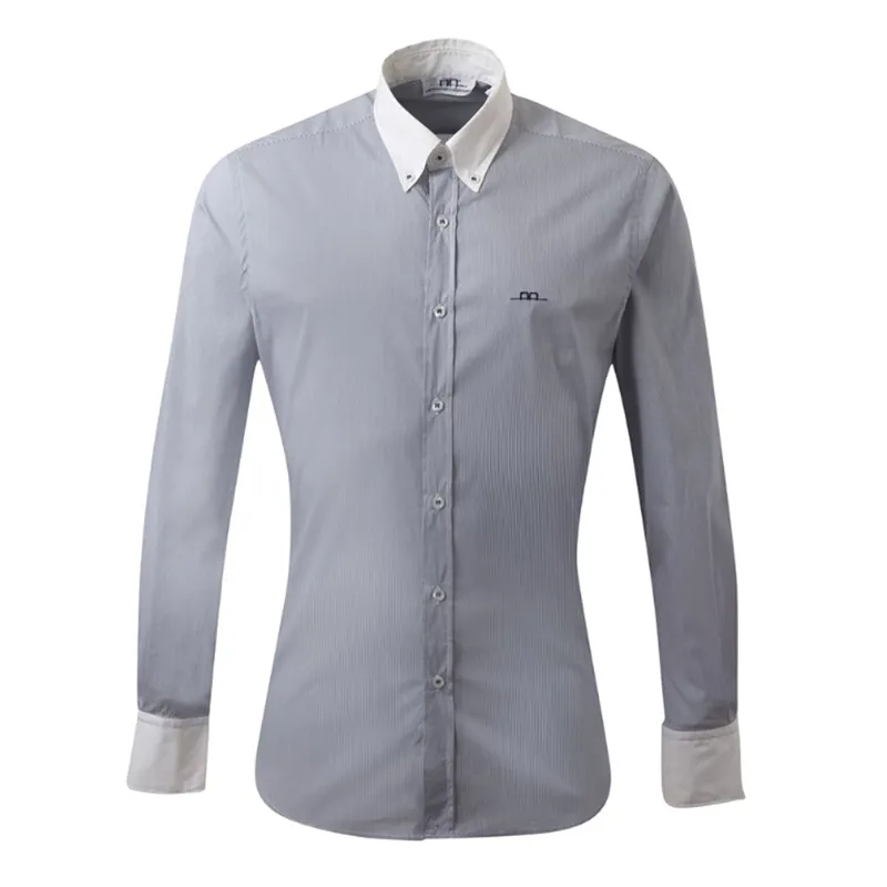 Horseware AA 205 Men's Long Sleeve Competition Shirt - Navy 