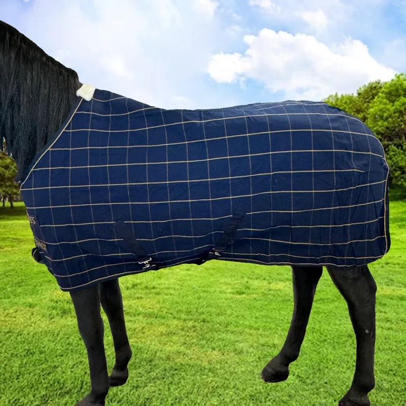 Shires Cheltenham Summer Sheet - Navy/Gold