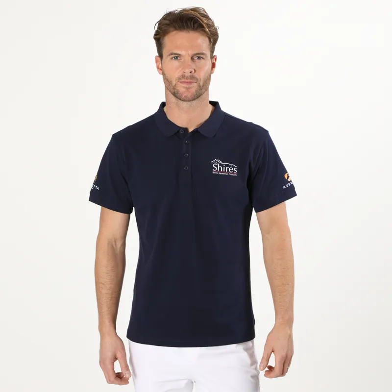 Aubrion Branded Polo Shirt - Gents - Navy-4