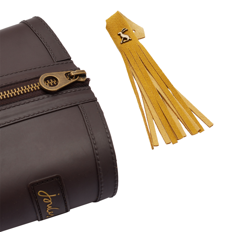 Joules Ladies Collette Wellies with Interchangeable Tassel - Dark Brown-4