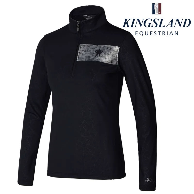 Kingsland KLtenley Ladies 1/2 Zip Training Shirt - Black