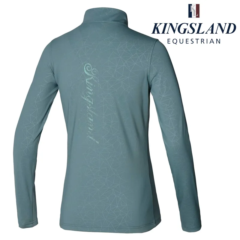 Kingsland KLtenley Ladies 1/2 Zip Training Shirt - Green North Atlantic-1