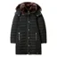Joules Cherington Showerproof Longline Padded Coat - True Black