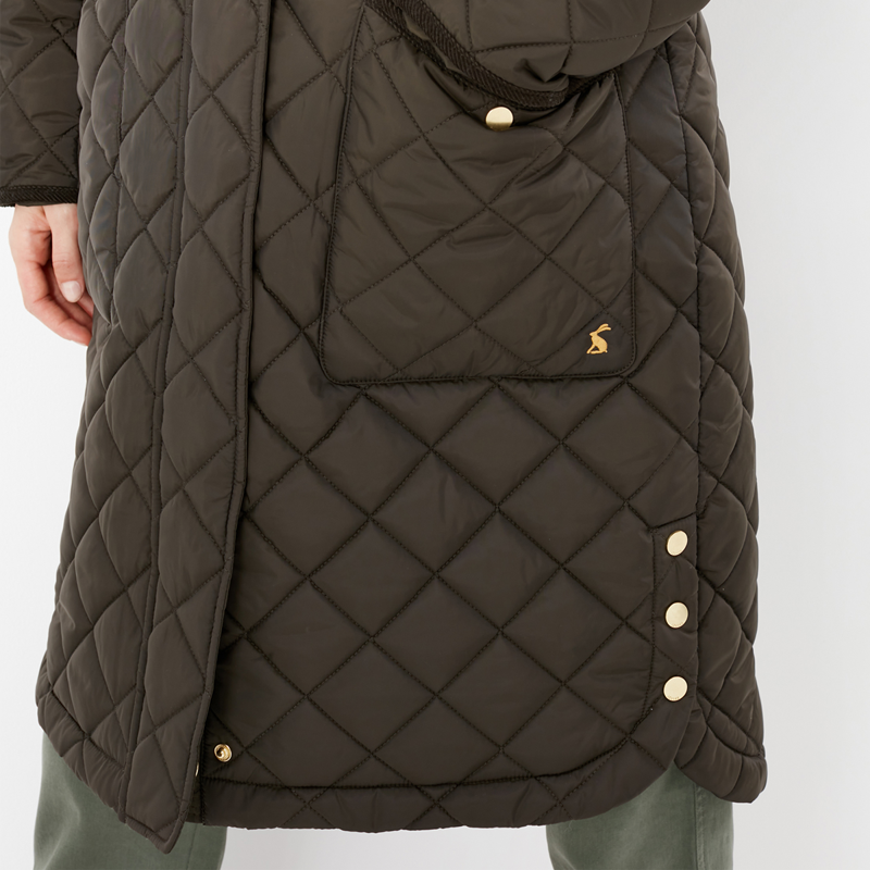 Joules Chatham Quilted Coat - Heritage Green-3