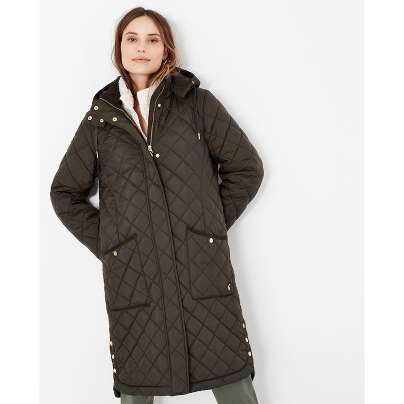 Joules Chatham Quilted Coat - Heritage Green-1