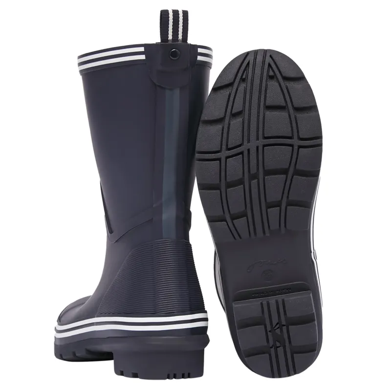 Joules Ladies Coastal Mid Height Wellies - French Navy-2